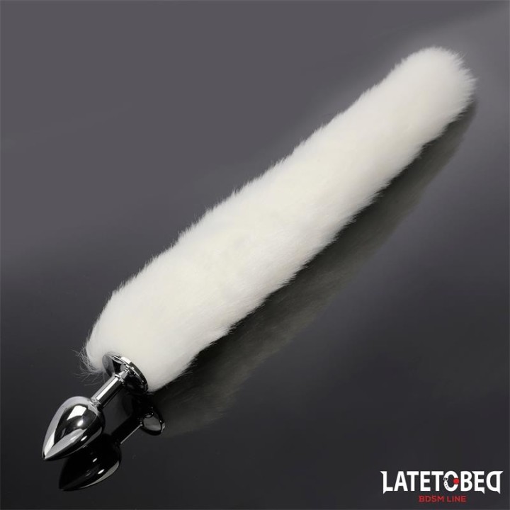 Analplug mit Schwanz Weiss 40 cm von Latetobed BDSM Line | Fesselliebe.de