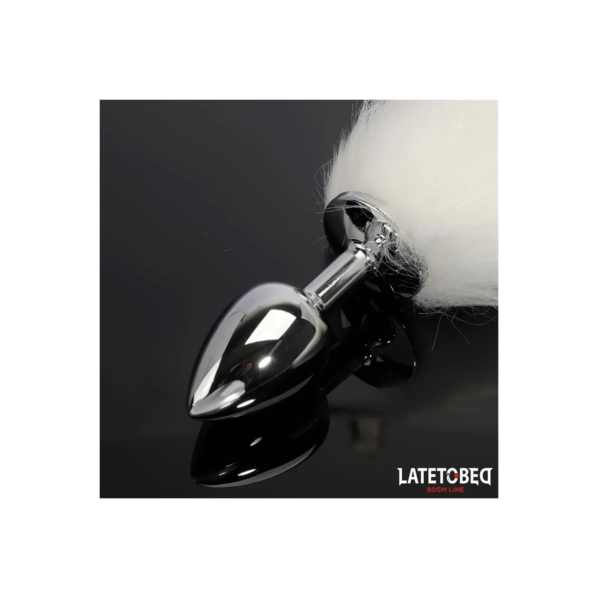 Analplug mit Schwanz Weiss 40 cm von Latetobed BDSM Line | Fesselliebe.de