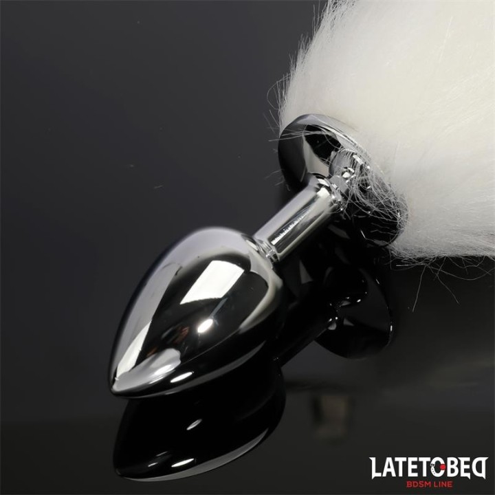 Analplug mit Schwanz Weiss 40 cm von Latetobed BDSM Line | Fesselliebe.de