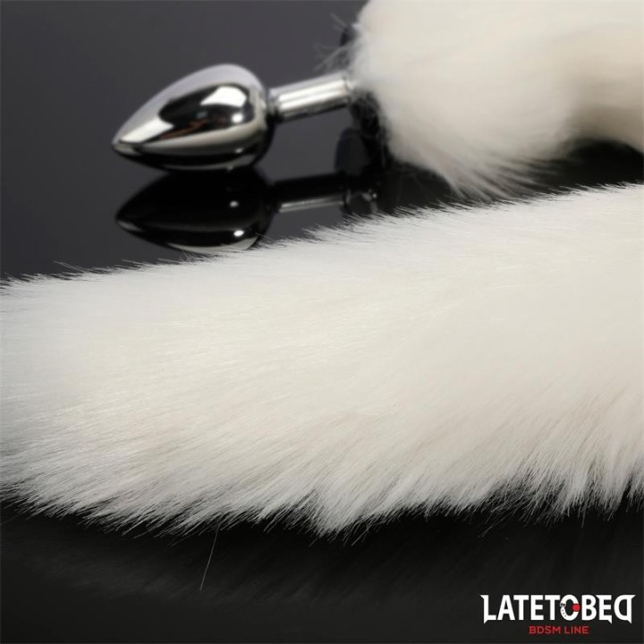 Analplug mit Schwanz Weiss 40 cm von Latetobed BDSM Line | Fesselliebe.de
