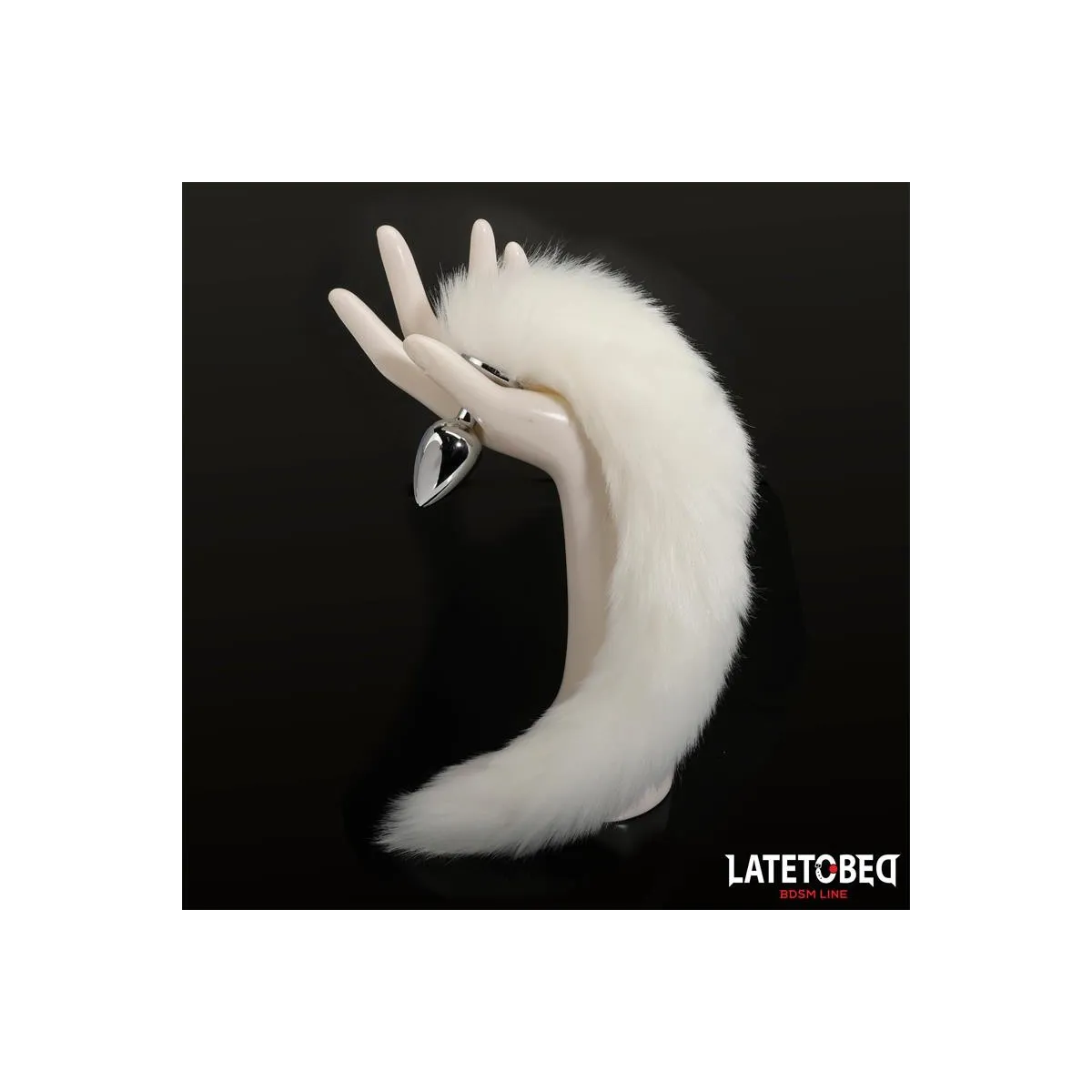 Analplug mit Schwanz Weiss 40 cm von Latetobed BDSM Line | Fesselliebe.de