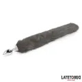 Analplug mit Schwanz Grau 40 cm von Latetobed BDSM Line