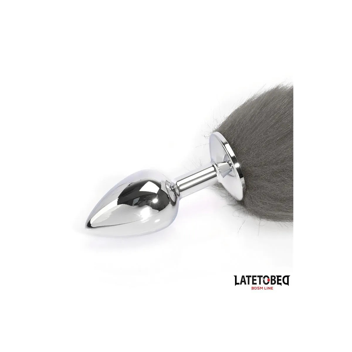 Analplug mit Schwanz Grau 40 cm von Latetobed BDSM Line | Fesselliebe.de