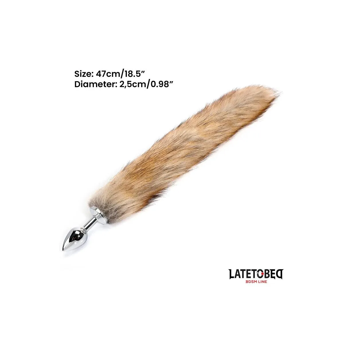 Analplug mit Schwanz Braun 40 cm von Latetobed BDSM Line | Fesselliebe.de