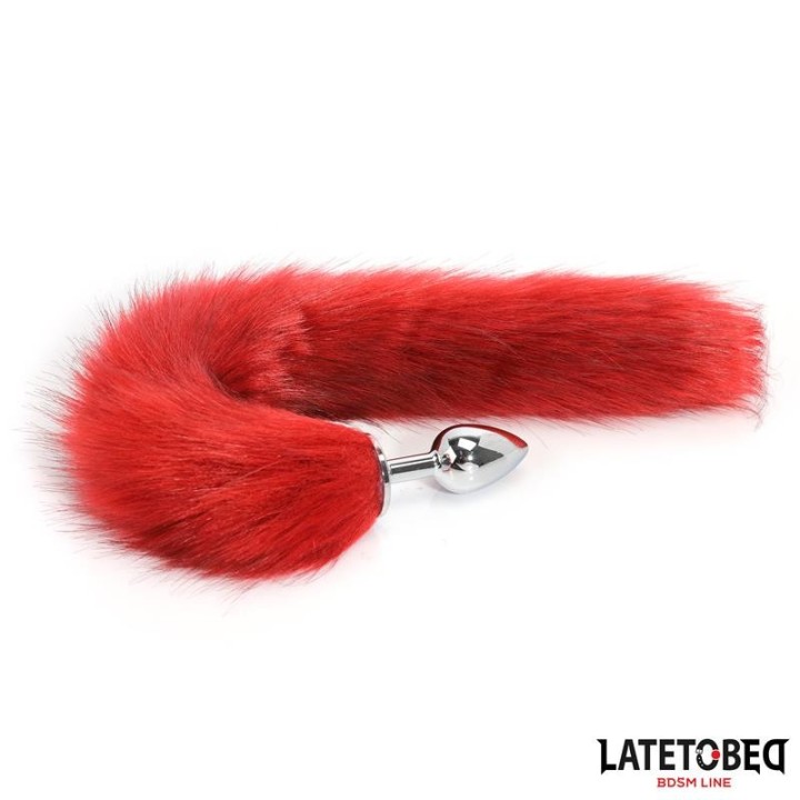 Analplug mit Schwanz Dunkelrot 40 cm von Latetobed BDSM Line | Fesselliebe.de