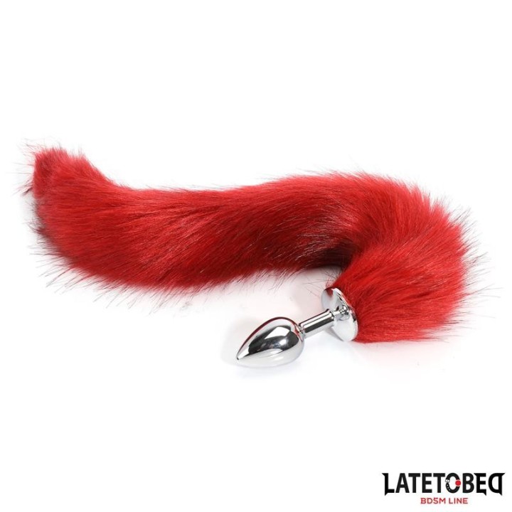 Analplug mit Schwanz Dunkelrot 40 cm von Latetobed BDSM Line | Fesselliebe.de