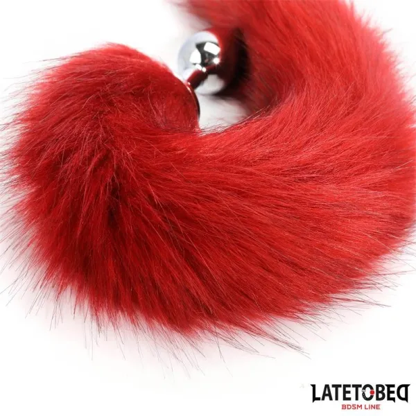 Analplug mit Schwanz Dunkelrot 40 cm von Latetobed BDSM Line | Fesselliebe.de