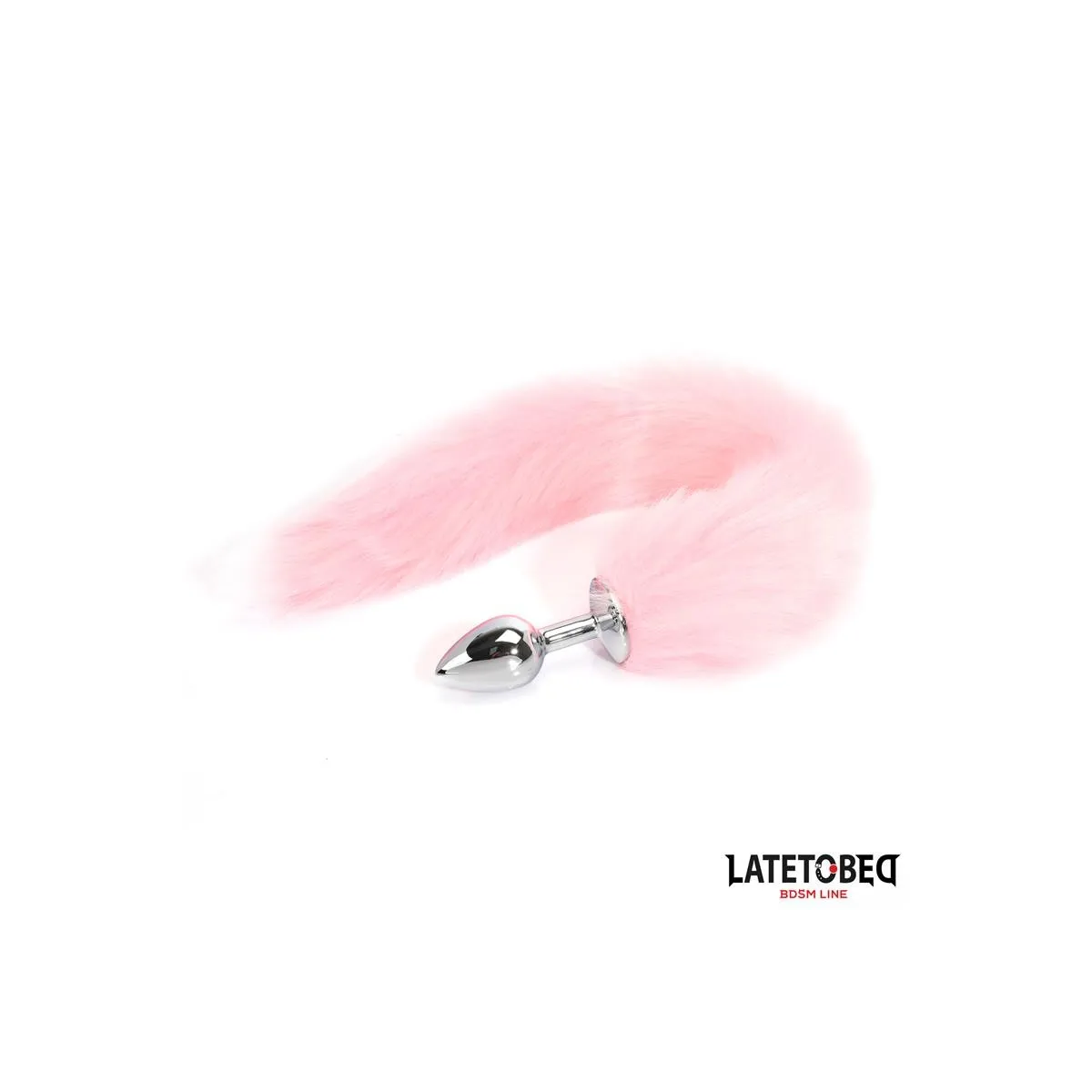 Analplug mit Fuchsschwanz, Rosa, 40 cm von Latetobed BDSM Line | Fesselliebe.de