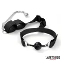 Mundknebel mit Manschette und Analhaken von Latetobed BDSM Line