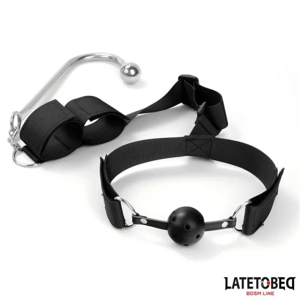 Mundknebel mit Manschette und Analhaken von Latetobed BDSM Line | Fesselliebe.de