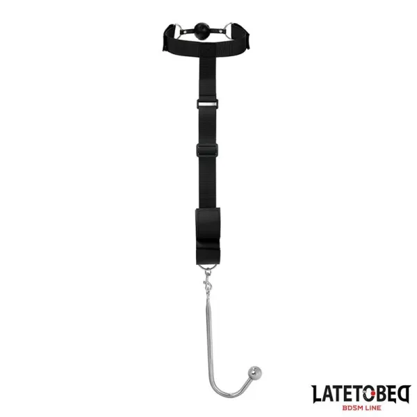 Mundknebel mit Manschette und Analhaken von Latetobed BDSM Line | Fesselliebe.de