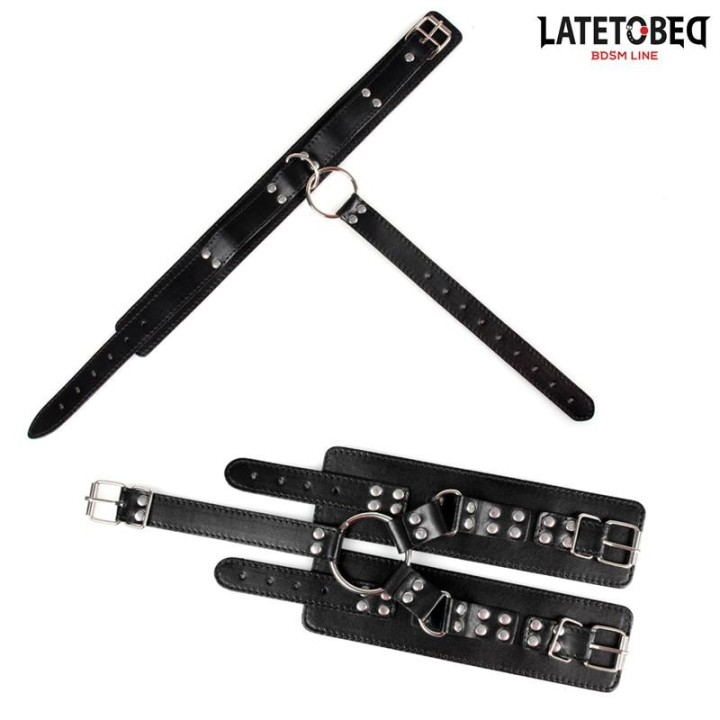 Halsband und Handfesseln von Latetobed BDSM Line | Fesselliebe.de