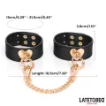 8-Teiliges Leder-Bondage-Set mit Aufbewahrungskoffer von Latetobed BDSM Line
