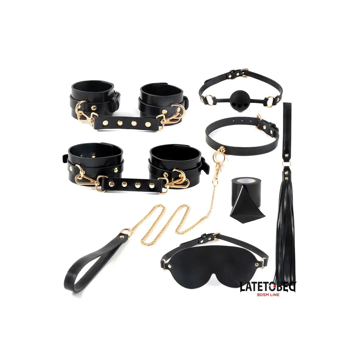 Bondage-Set mit 8 Teilen und Aufbewahrungstasche von Latetobed BDSM Line | Fesselliebe.de