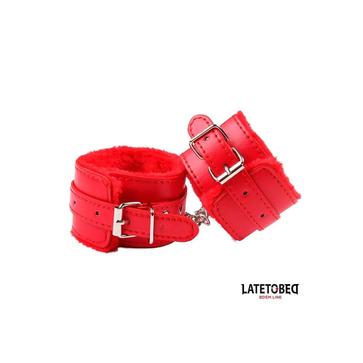 Fell-Handfessel Rot von Latetobed BDSM Line | Fesselliebe.de