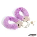 Fell-Metallfessel Lila von Latetobed BDSM Line