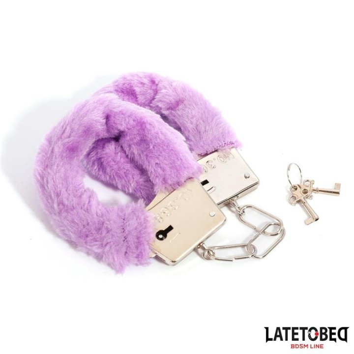 Fell-Metallfessel Lila von Latetobed BDSM Line | Fesselliebe.de