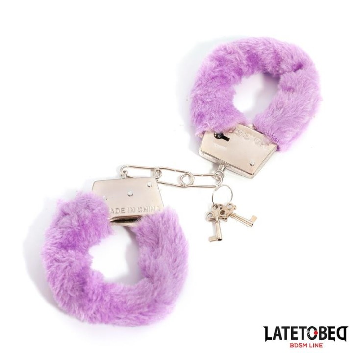 Fell-Metallfessel Lila von Latetobed BDSM Line | Fesselliebe.de
