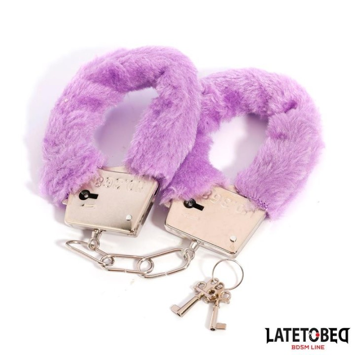 Fell-Metallfessel Lila von Latetobed BDSM Line | Fesselliebe.de
