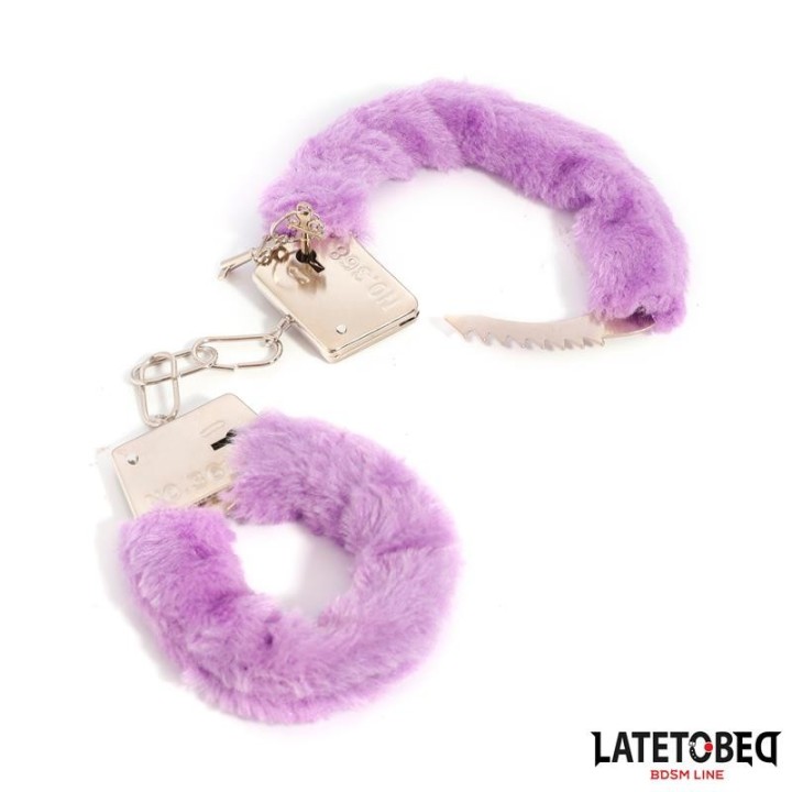 Fell-Metallfessel Lila von Latetobed BDSM Line | Fesselliebe.de