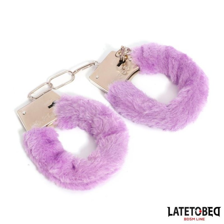 Fell-Metallfessel Lila von Latetobed BDSM Line | Fesselliebe.de