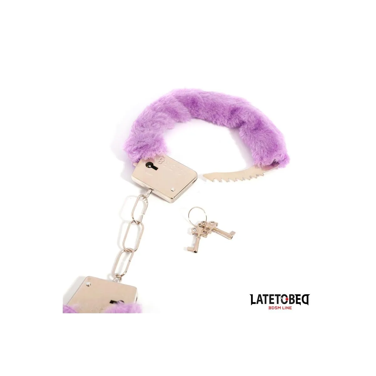 Fell-Metallfessel Lila von Latetobed BDSM Line | Fesselliebe.de