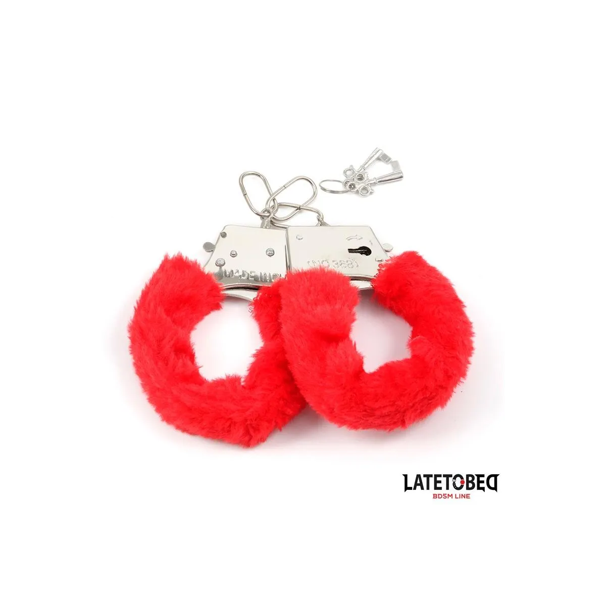 Fell-Metallfessel Rot von Latetobed BDSM Line | Fesselliebe.de