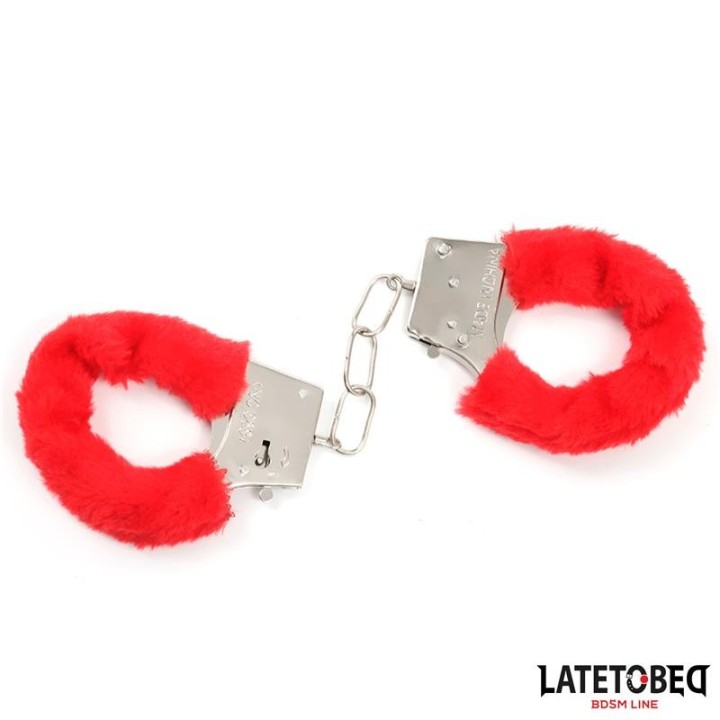 Fell-Metallfessel Rot von Latetobed BDSM Line | Fesselliebe.de