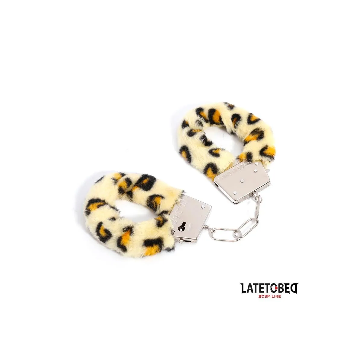 Fell-Metallfessel mit Leopardenmuster von Latetobed BDSM Line | Fesselliebe.de