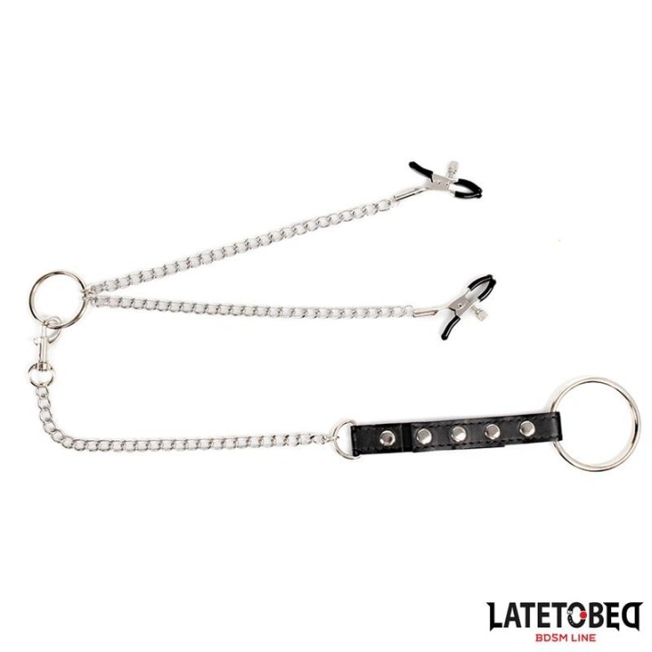 Nippelklemmen mit Penisring von Latetobed BDSM Line | Fesselliebe.de