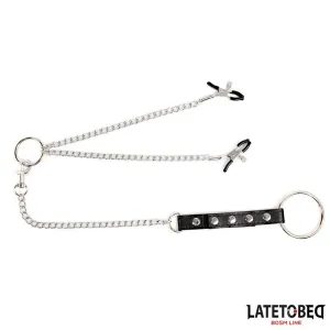 Nippelklemmen mit Penisring von Latetobed BDSM Line