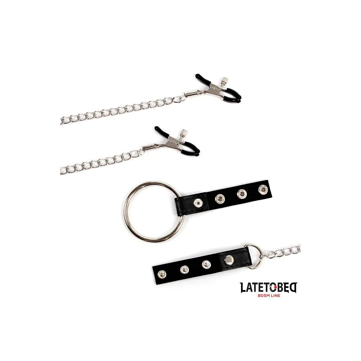 Nippelklemmen mit Penisring von Latetobed BDSM Line | Fesselliebe.de