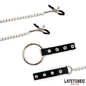 Nippelklemmen mit Penisring von Latetobed BDSM Line