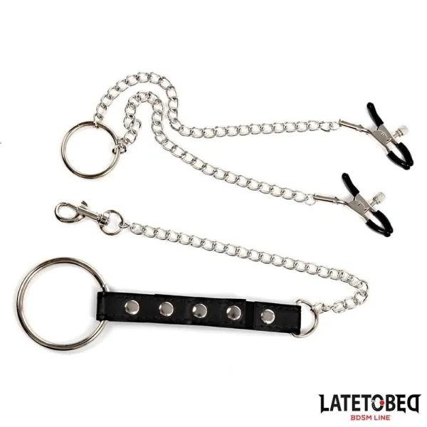 Nippelklemmen mit Penisring von Latetobed BDSM Line | Fesselliebe.de