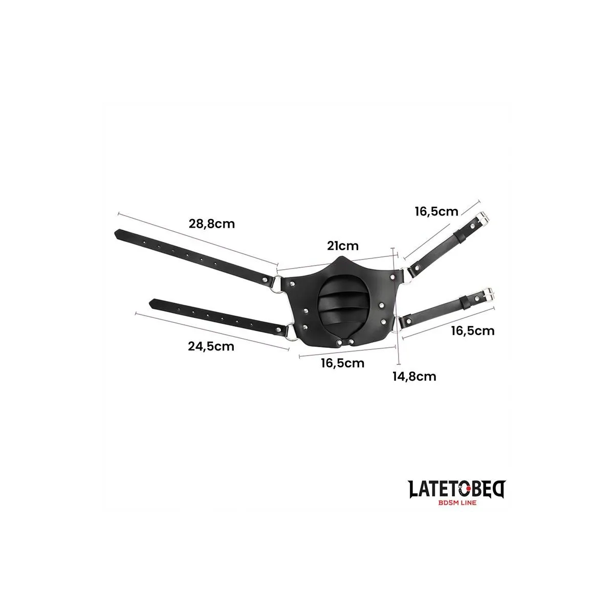 Verstellbare Maske Im Punk-Stil von Latetobed BDSM Line | Fesselliebe.de