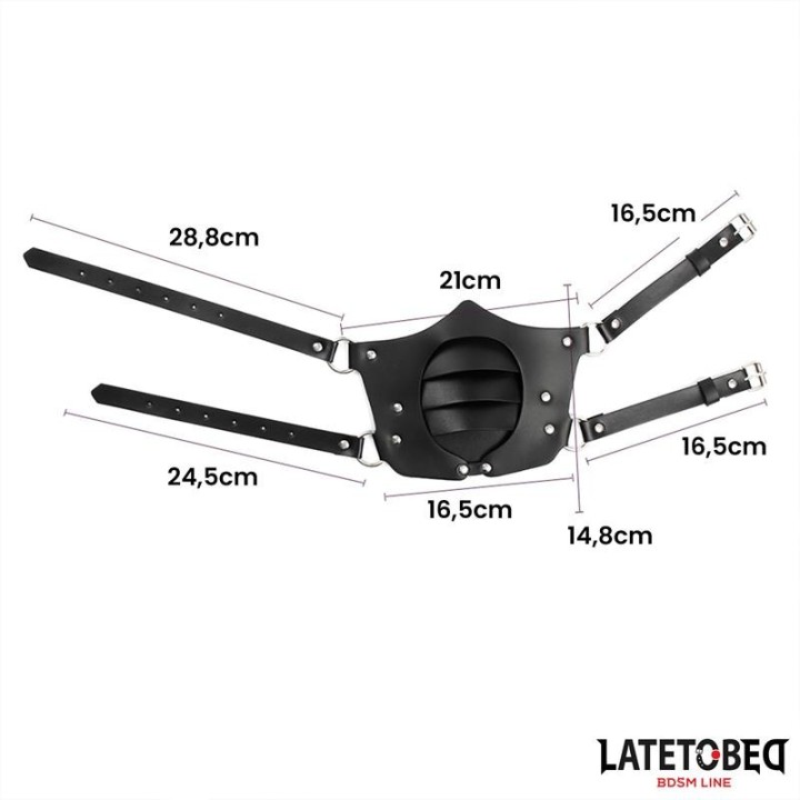 Verstellbare Maske Im Punk-Stil von Latetobed BDSM Line | Fesselliebe.de