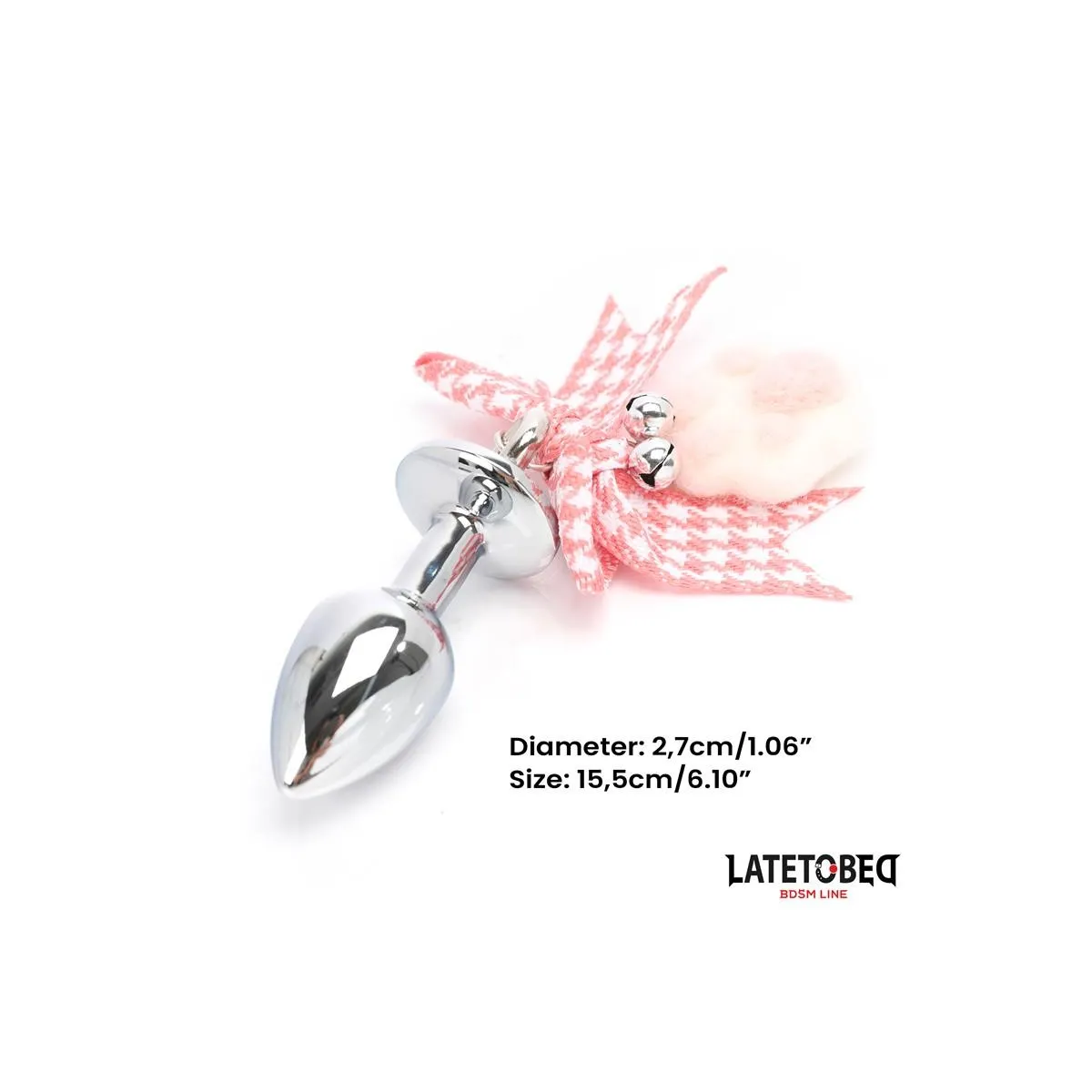 Analplug mit Juwel und Pompon von Latetobed BDSM Line | Fesselliebe.de
