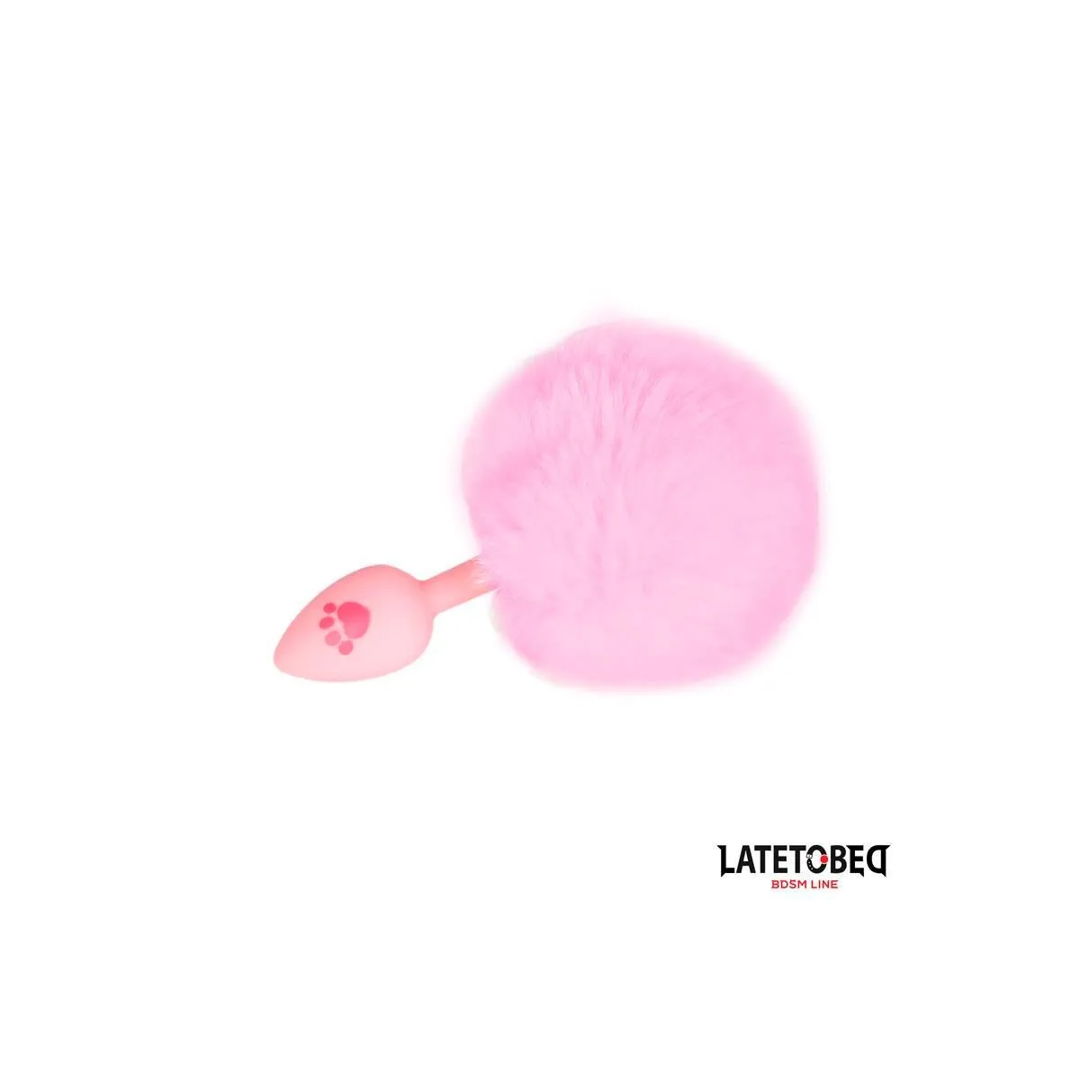 Rosa Silikon-Analplug mit Pompon Rosa von Latetobed BDSM Line | Fesselliebe.de