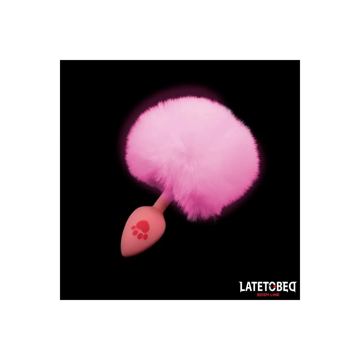 Rosa Silikon-Analplug mit Pompon Rosa von Latetobed BDSM Line | Fesselliebe.de