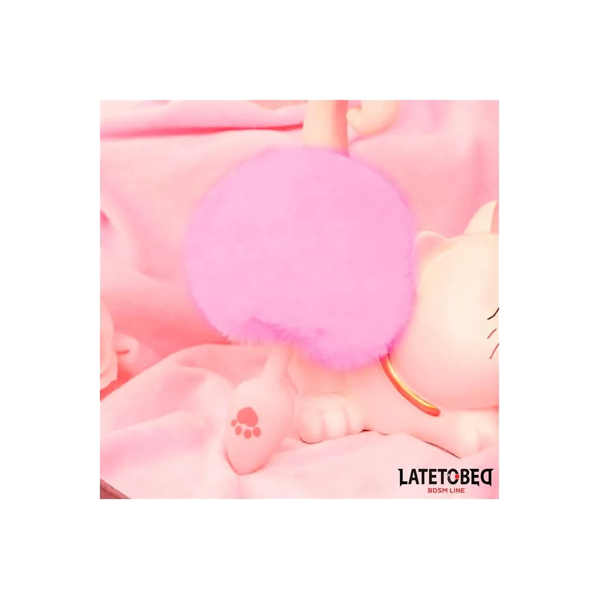 Rosa Silikon-Analplug mit Pompon Rosa von Latetobed BDSM Line | Fesselliebe.de