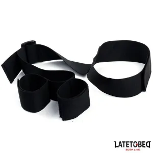 Band-Bondage von Hals bis Handgelenk von Latetobed BDSM Line