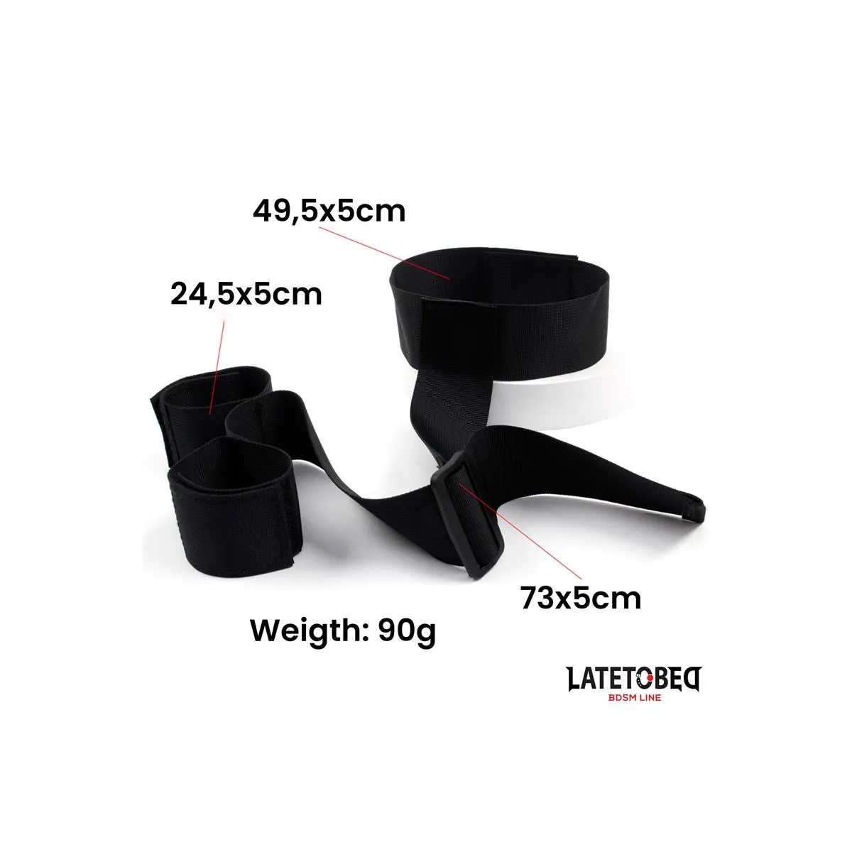 Band-Bondage von Hals bis Handgelenk von Latetobed BDSM Line | Fesselliebe.de