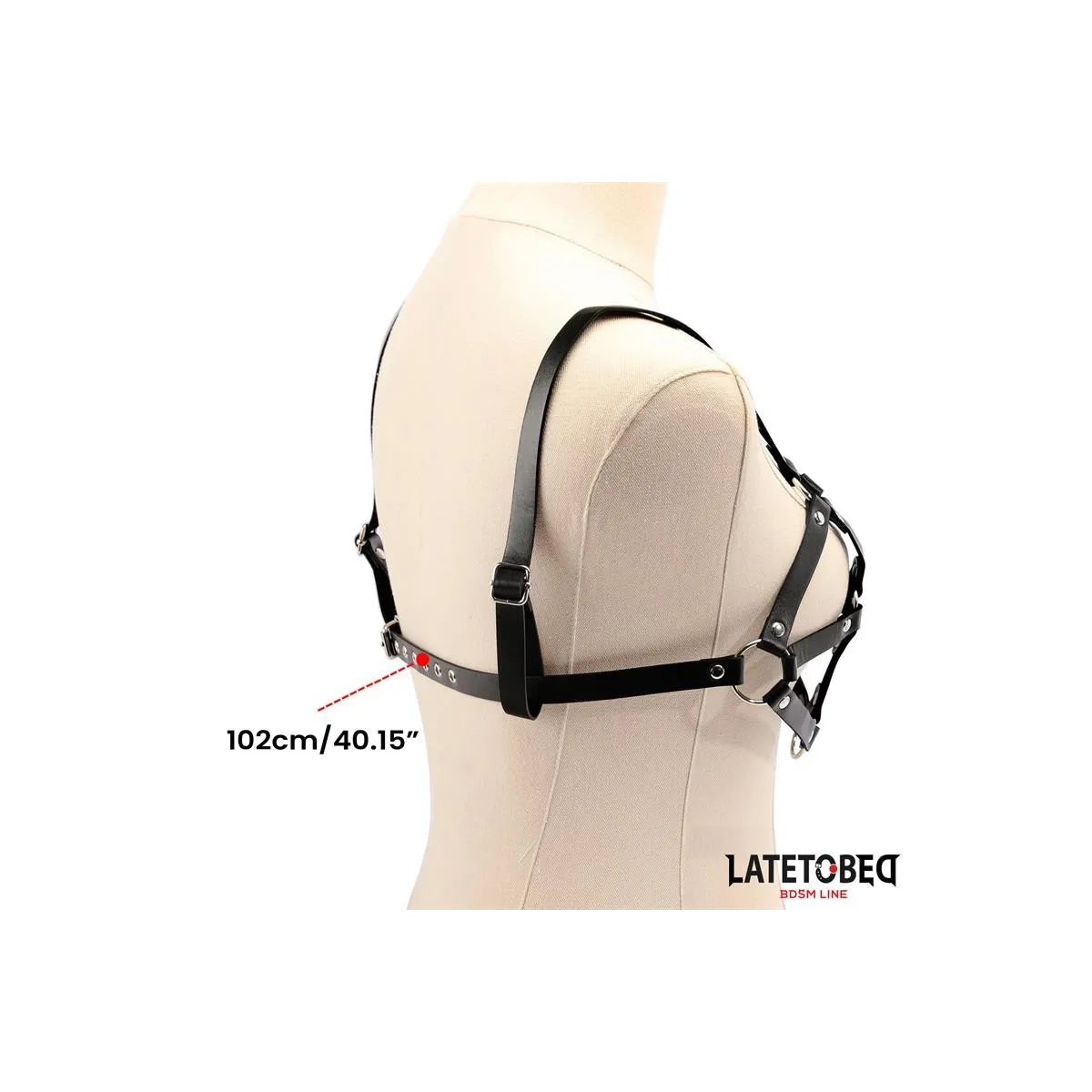 Verstellbarer Brust-Harness von Latetobed BDSM Line | Fesselliebe.de