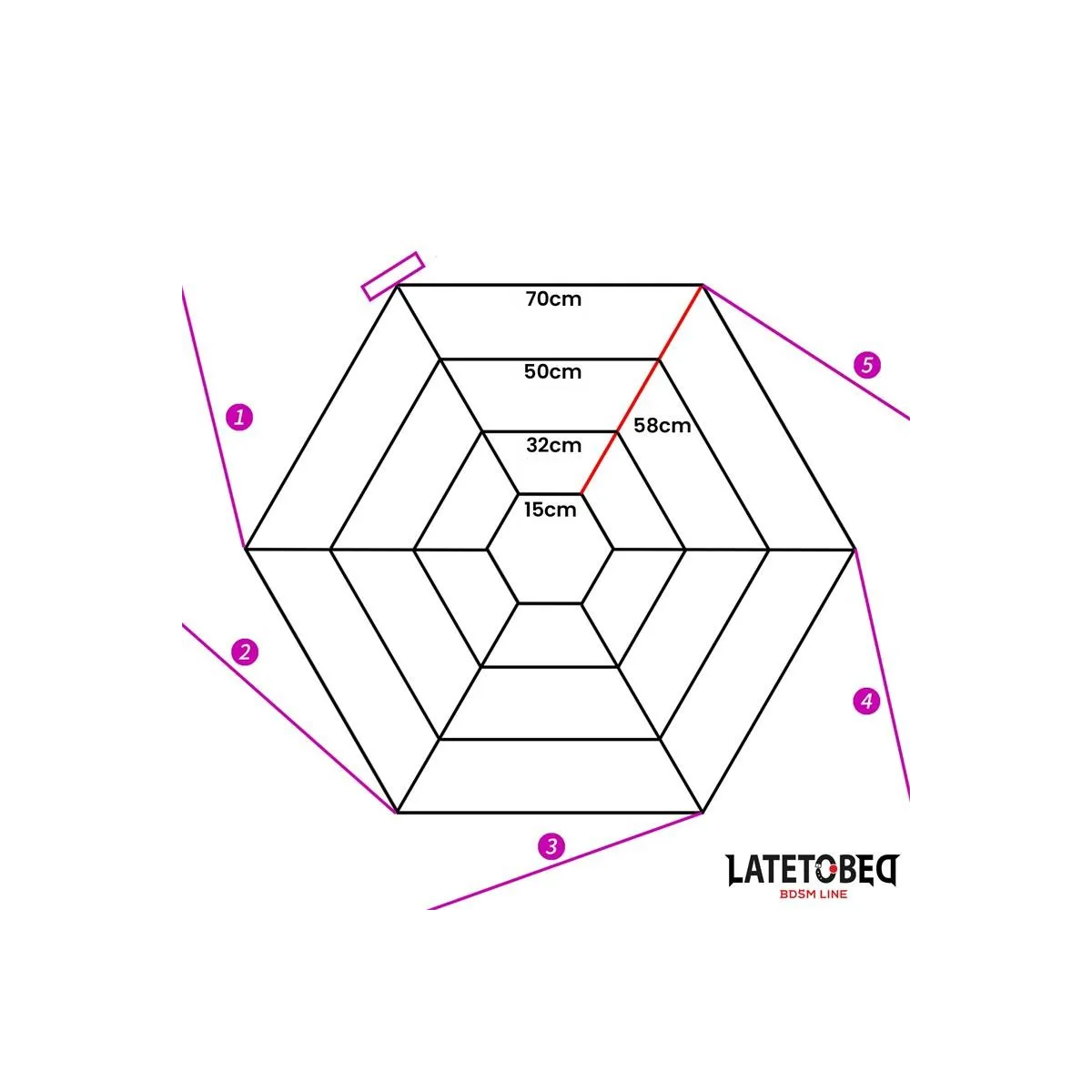 Spider Web Bed Bondage von Latetobed BDSM Line | Fesselliebe.de