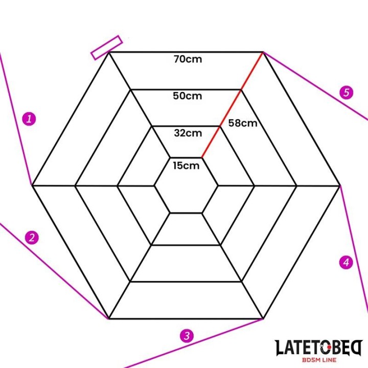 Spider Web Bed Bondage von Latetobed BDSM Line | Fesselliebe.de