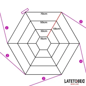 Spider Web Bed Bondage von Latetobed BDSM Line