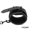Einfarbige Schwarze Fussfessel von Latetobed BDSM Line