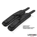 Einfarbige Schwarze Fussfessel von Latetobed BDSM Line