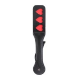 Veganes Leder-Paddel mit Herzen 32 cm von Latetobed BDSM Line | Fesselliebe.de