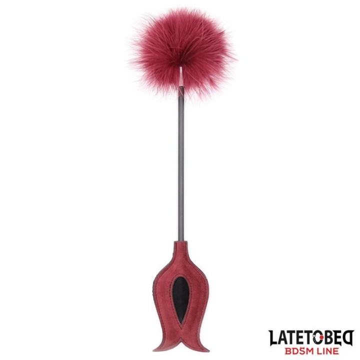 Federkitzler und Paddel In Rosenform von Latetobed BDSM Line | Fesselliebe.de
